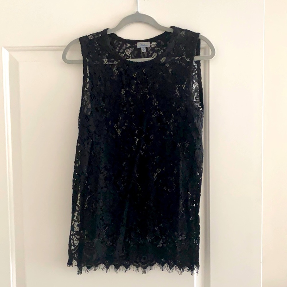 Black Lace sleeveless tank